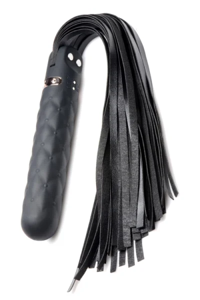 Master Series Vibra-Lasher - Vibrating Silicone Dildo Flogger