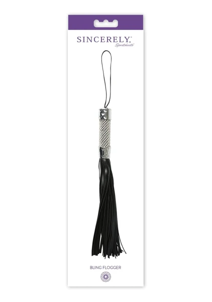 Midnight Bling Flogger by Sportsheets