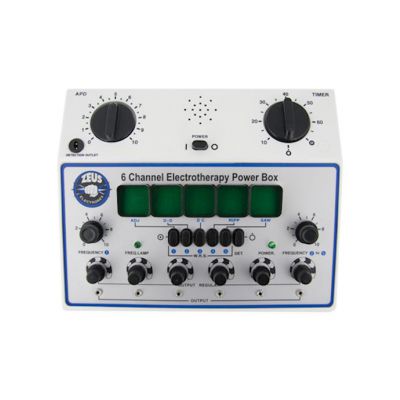 6 Channel Deluxe Electrosex Power Box White
