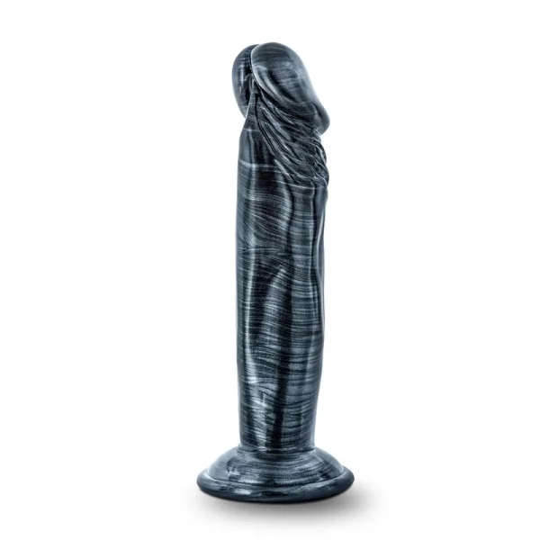Jet Ebony 6" Inch Dildo in Carbon Metallic Black