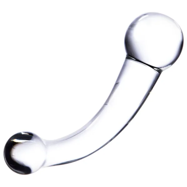 Glacier Glass Curved Double Ended Dildo – 8 Inch