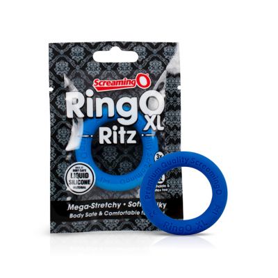 Ringo Ritz Xl Cock Ring Blue Xl