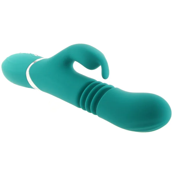 Adam & Eve Eve's Rechargeable Thrusting Rabbit - Green — image 24 of 25