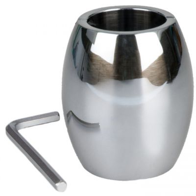 Torment Stainless Steel Oval Ball Stretcher 7cm