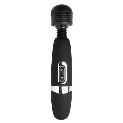 Shadow 8 Function Rechargeable Wand Massager Black
