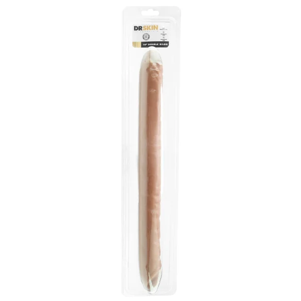 Dr. Skin - 18 Inch Double Dildo - Mocha