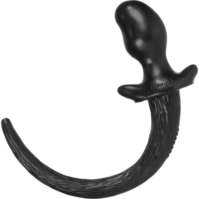 Oxballs Silicone Puppy Tail Anal Plug Beagle Black