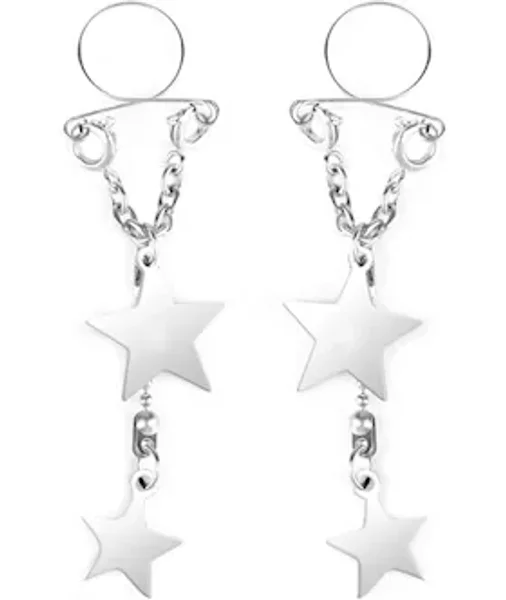 Silver Star Nipple Rings - Silver — image 3 of 3