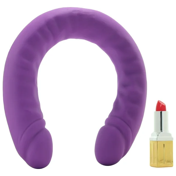 Ruse - 18 Inch Silicone Slim Double Dong - Purple