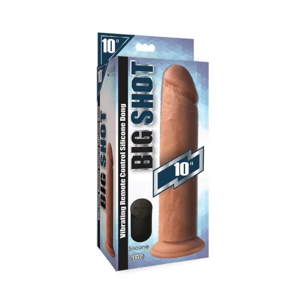 Big Shot Silicone Vibrating Dong Light 10in — image 6 of 6