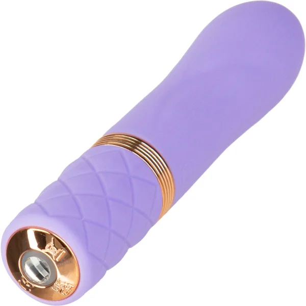 Pillow Talk Flirty Special Edition Silicone Waterproof Mini Vibrator - Purple & Rose Gold