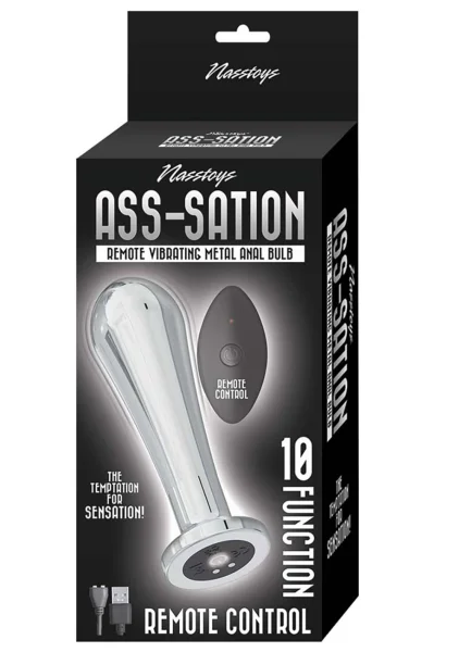 Ass-Sation Remote Vibrating Metal Anal Bulb