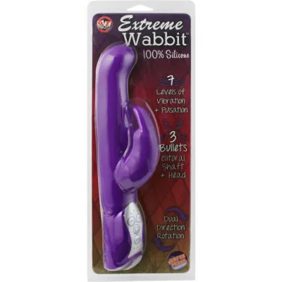 Extreme Wabbit Silicone Rabbit Vibrator Waterproof Lavender