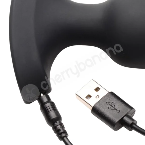 Booty Sparks 28X Medium 4.2" Laser Heart Silicone Anal Plug With RC