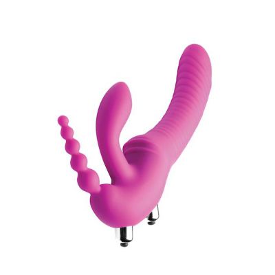 Regal Rider Strapless Triple G Dildo Pink 9 Inch