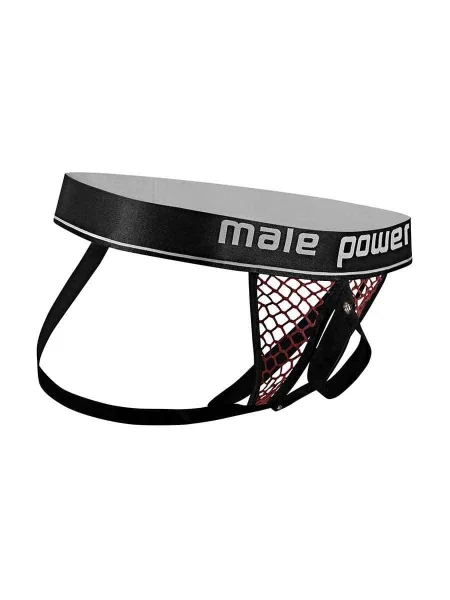 Cock Pit Net Cock Ring Jock - L- XL - Burgundy