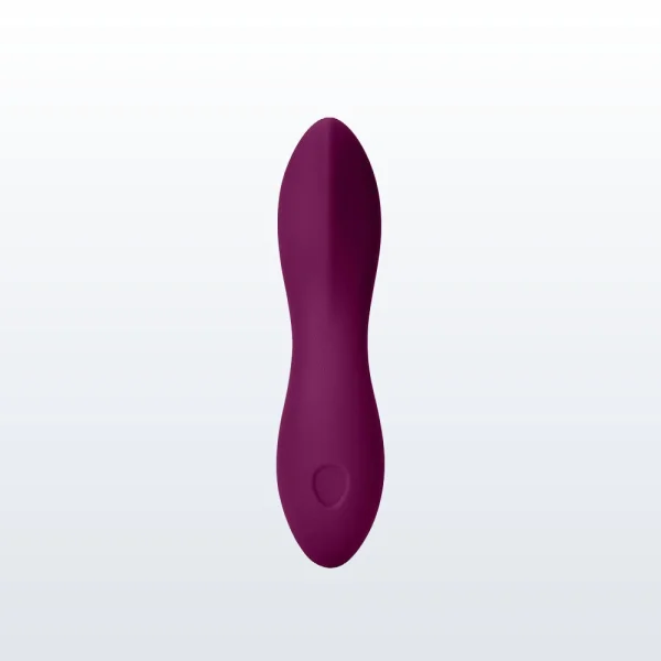 DIP Silicone Rechargeable Waterproof Vibrator by Dame - Plum