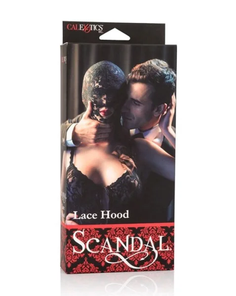 Scandal Lace Hood - Black