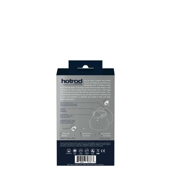 Hotrod Warming Vibrating Masturbator - Black