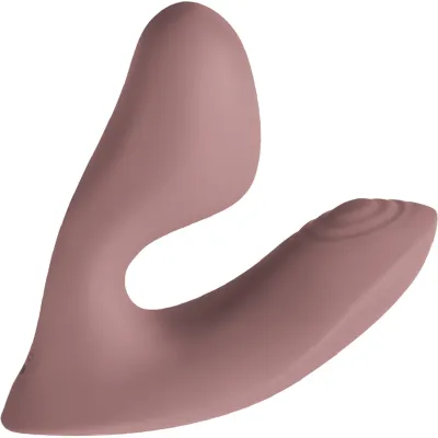 Desire Demure Dual Motor Rechargeable Silicone Wearable Dual Stimulation Vibrator Caramel