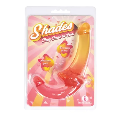 Shades 9 5 Inch Strapless Double Dong Pink to Orange