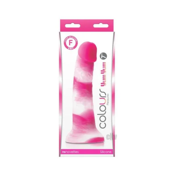 Colours Pleasures 7 inches Silicone Dildo Pink