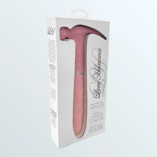 Love Hamma Straight Multi-Function Vibrator - Pink