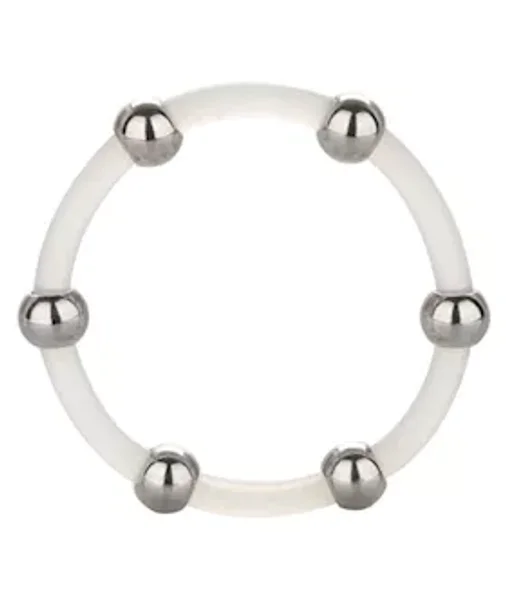 Steel Beaded Silicone C-ring - Clear - X-large — image 5 of 8