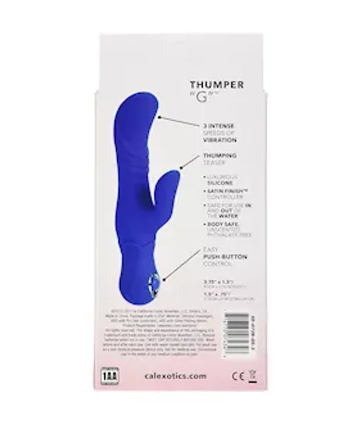 Thumper G Rabbit Vibrator - Blue - 6.8 Inch — image 16 of 18