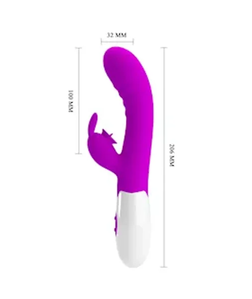 Cerberus Rabbit Vibrator - 8.1 Inch - Purple - 8.1 Inch — image 7 of 9