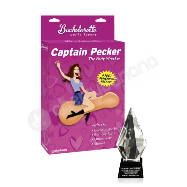 Bachelorette Party Favors Captain Pecker Inflatable Penis