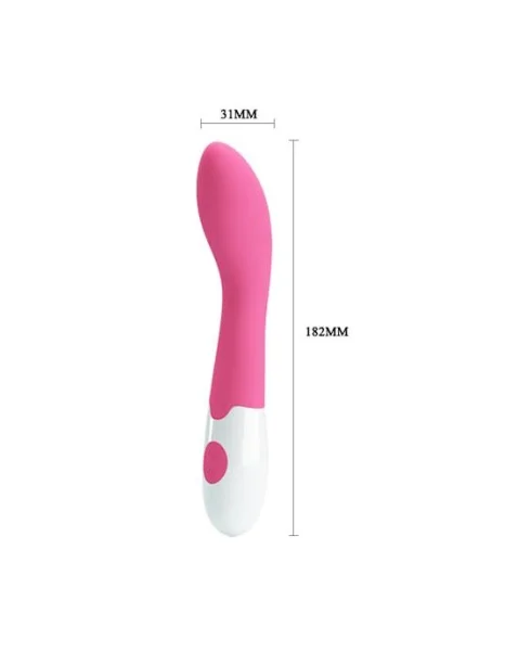 Bishop G-spot Vibrator - Pink - 7.1 Inch