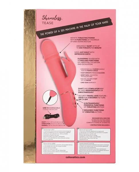 Shameless Tease Pink Rabbit Style Vibrator — image 6 of 7