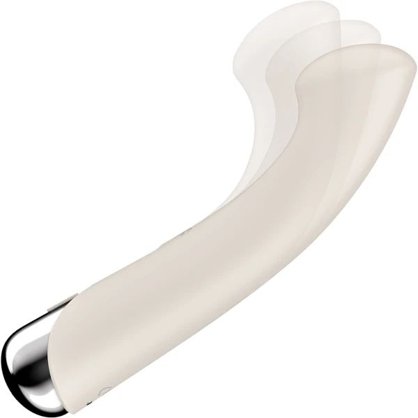Satisfyer Spinning G-Spot 1 Rechargeable Waterproof Silicone G-Spot Vibrator - Beige