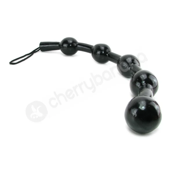 Falcon Balls Black Large Anal Cord