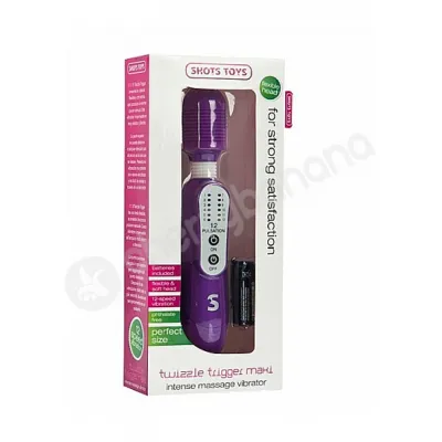 Shots Toys Purple Twizzle Trigger Maxi Massager