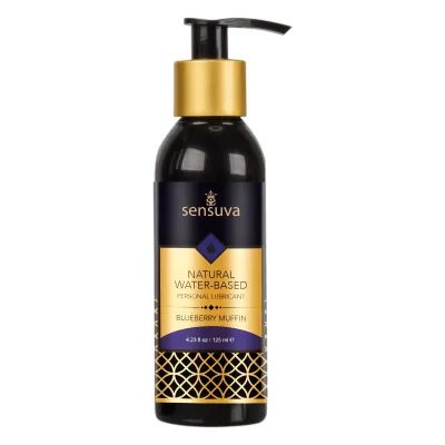 Natural Water Based Personal Lubricant 4 23 Fl Oz Blueberry Muffin