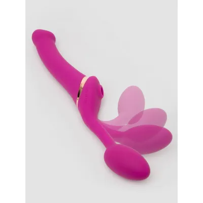 Strap On Me Licking Remote Control Vibrating Strapless Strap On