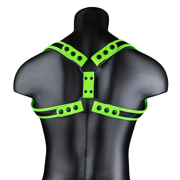 Ouch! Glow in the Dark Bonded Leather Sling Harness