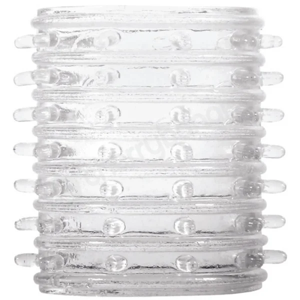 Adam & Eve Super-Stretch Clear Penis Tickler Sleeves - Set Of 7