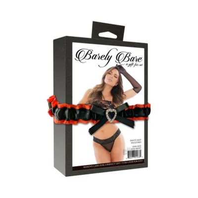 Barely Bare Love Gloves Black Os