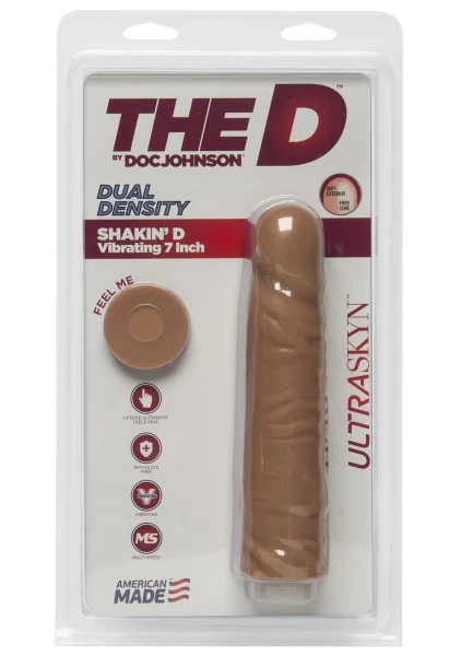 The D 7 inch Vibrating Shakin D - Caramel