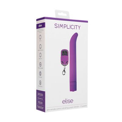 Elise Slim Remote Control Vibrating G spot Vibrator Purple