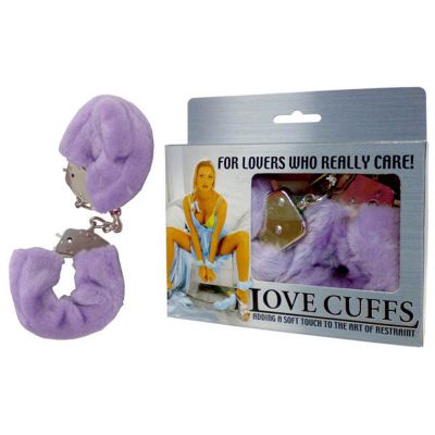 Purple Fluffy Handcuffs