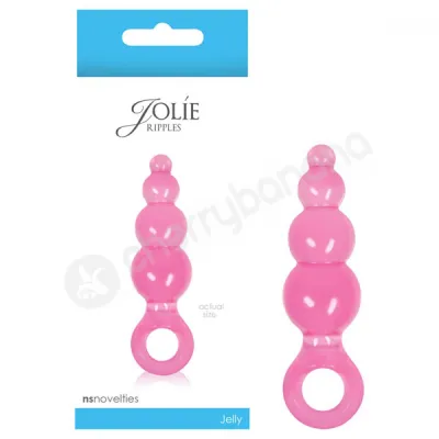 Jolie Ripples Pink Mini Butt Plug