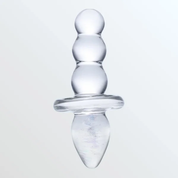 Gläs Titus Glass Beaded Butt Plug Dildo