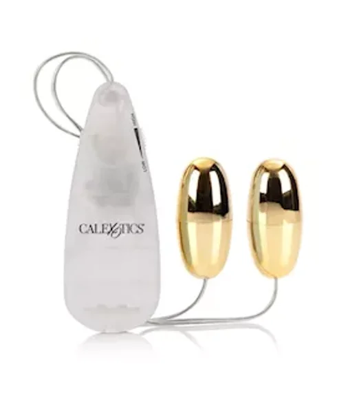 Pocket Exotics Vibrating Double Gold Bullets - Gold — image 4 of 6