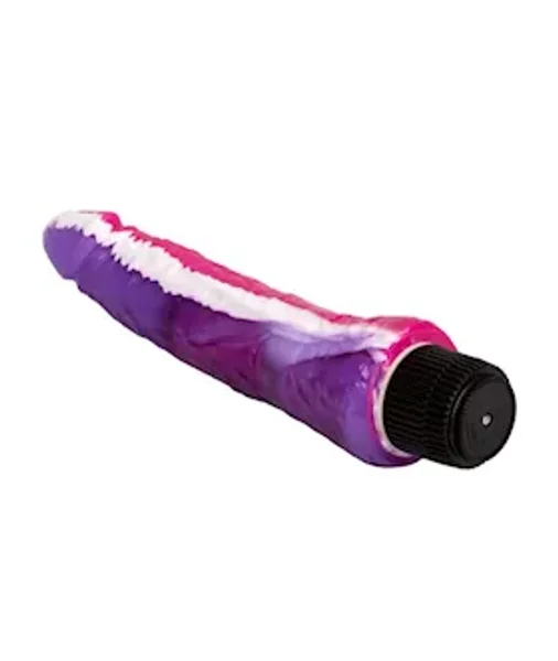 Funky Jelly Curved Vibrating Dildo - 7.5 Inch — image 4 of 4