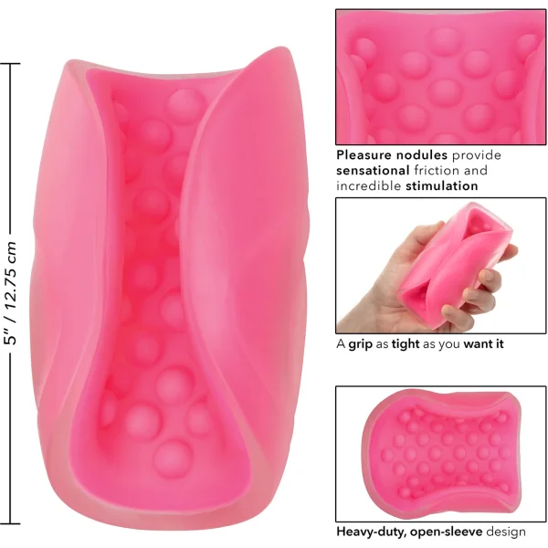 The Gripper Beaded Grip Open Sleeve Masturbator