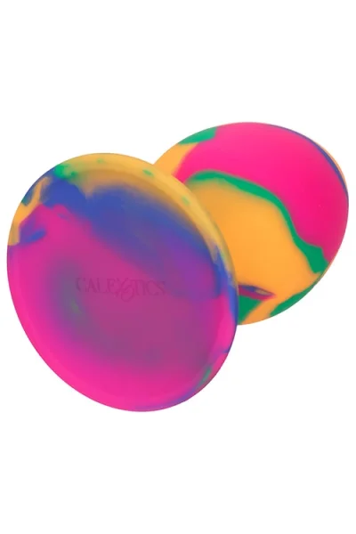 California Exotic 3.5" Cheeky Tie Dye Silicone Butt Plug